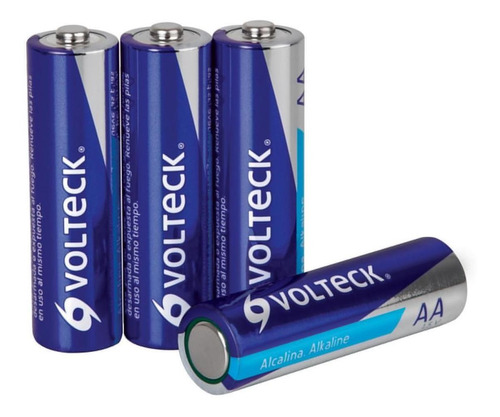 Imagen 1 de 2 de Pila Alcalina Tamaño Aa, Blíster Con 4 Pzas, Volteck