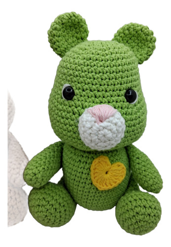 Oso Muñeco Amigurumi A Crochet Hecho A Mano Marrón