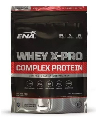 Whey X-pro Proteina Potenciada Double Rich Choco X 454 G Ena