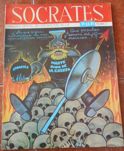 Revista Socrates Pup #1 Portada Chango Cabral 1968 Antigua (Usado)