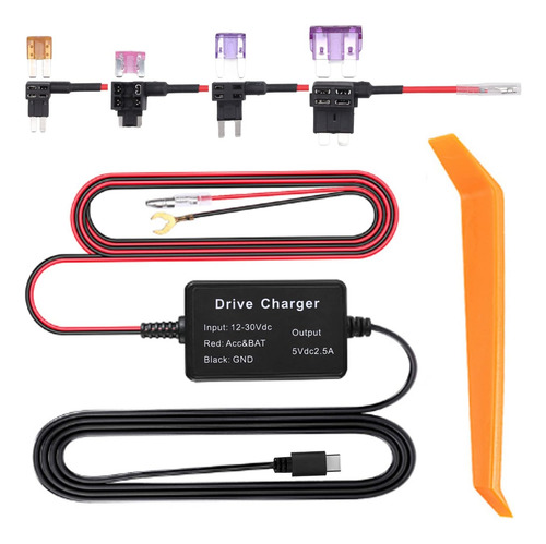 Dash Cam Hardwire Kit Mini Micro Usb Hard Wire Kit 12-30v 5v