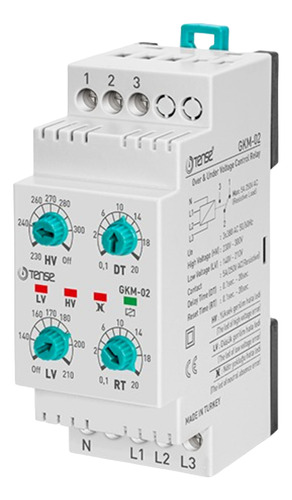 Rele De Control De Voltaje Trifasico Gkm-02 Tense