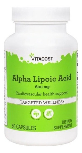 Ácido Alfa Lipoico 600 Mg 60 Cápsulas  Salud Cardiovascular