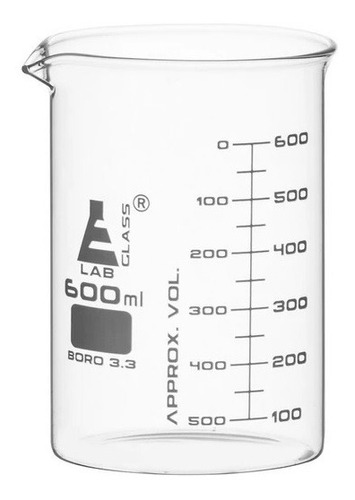 Vaso De Precipitación Vidrio Astm- E960 600ml 