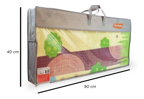 Imagen 2 de 8 de Alfombra Antigolpes Plegable 200x150 X 8mm Espesor Ok Baby