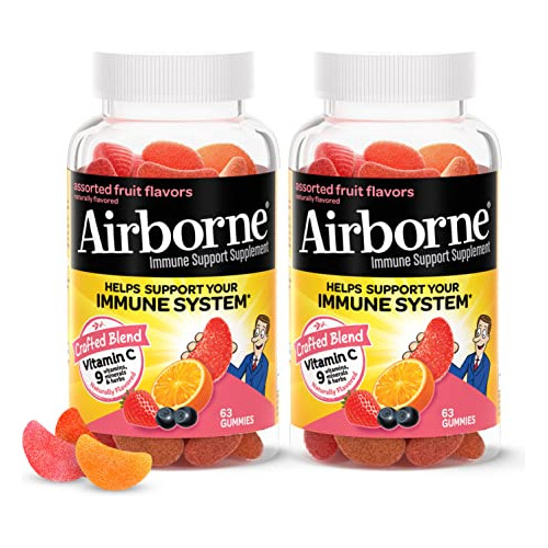 Airborne 750mg Vitamina C Gummies Para Adultos, Lj1y7