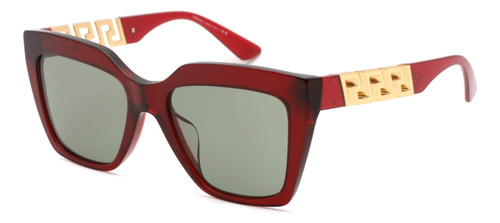 Gafas De Sol Versace Ve4418f 388/2 Rojo Transparente Para Mu