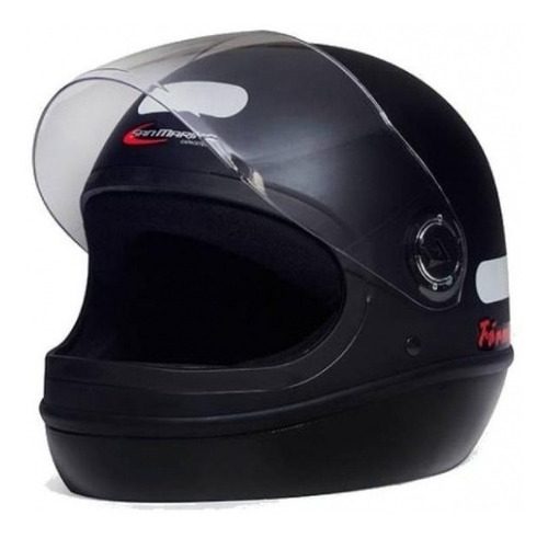 Capacete Moto Taurus Formula 1 Classic Mod Novo Preto Fosco