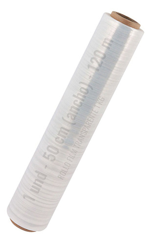 Rollo Plástico Film Stretch Transparente 50 Cm 1 Kg 120 Mts