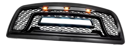 Parrilla Dodge Ram 1500 Negro Luz Letras Led 2009-2012