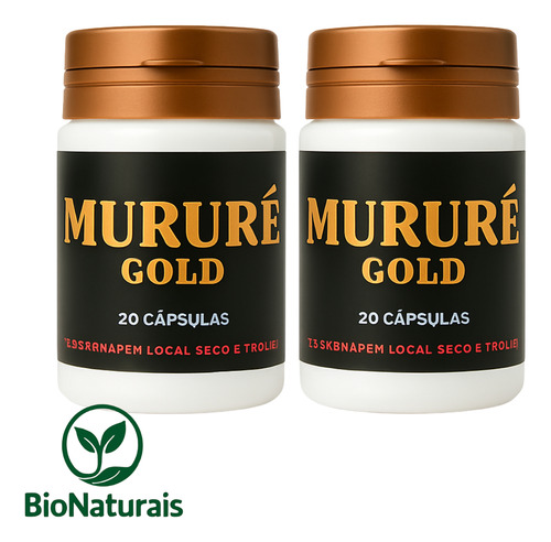 Kit 4 Murure Gold 20 Caps Exclusivo (somos Unicos Que Vende) Sem Sabor