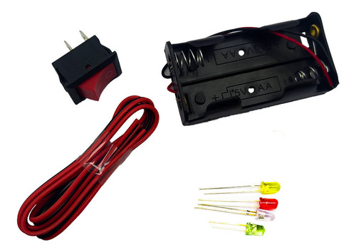 Set Circuito Eléctrico Led Escolar 7pzs