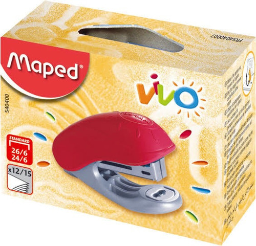 Engrapadora Maped Vivo Color Rojo Con 1000 Grapas Estándar