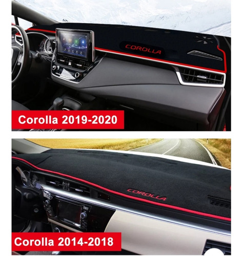 Imagen 7 de 7 de Alfombra De Tablero Para Toyota Corolla 2014 Al 2020