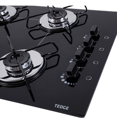 Fogão Cooktop 4 Bocas Ultra Chama A Gás Bivolt Tedge