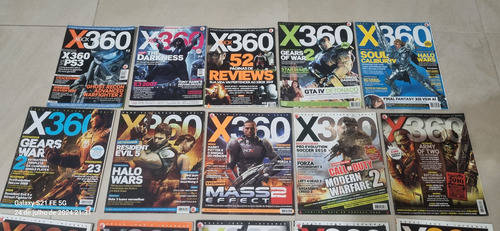 Lote 20 Revistas De Videogame X360 Digerati Xbox (Usado)