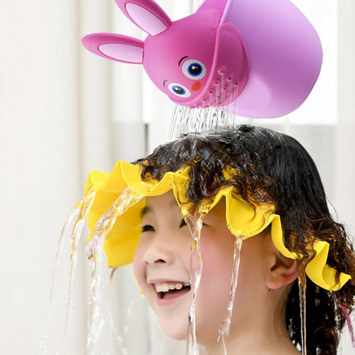 Taza De Baño Dispensadora De Agua Ducha Bebé Forma De Conejo