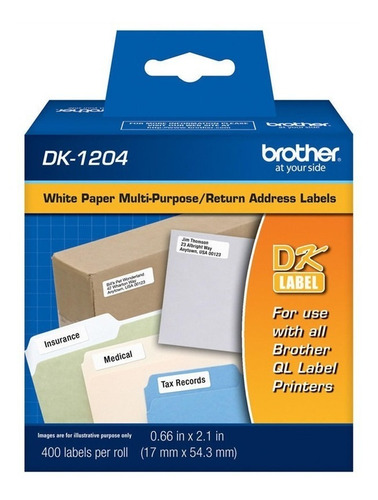 Imagen 1 de 1 de Rollo Etiquetas Brother Dk1204