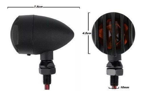 Imagem 7 de 9 de 4 Piscas Seta Freio Bullet Moto Custom Harley Sportster 883