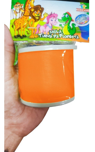 Imagem 3 de 3 de Mola Maluca Grande Colorida Sensorial Brincadeira De Criança