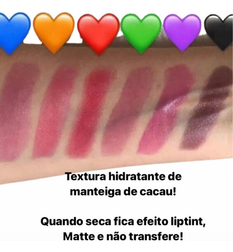 Batom Mágico 24 Horas Da Vovó Longa Duração Anos 80 Kit C/6