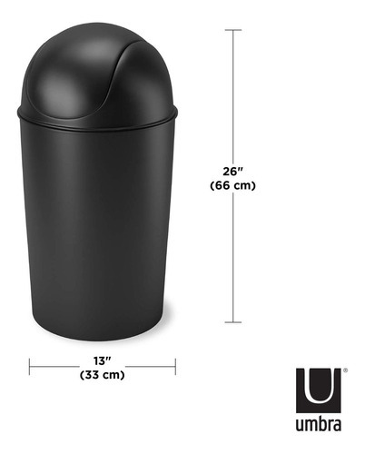 Papeleras De Umbra Grand Con Capacidad De 10 Galones