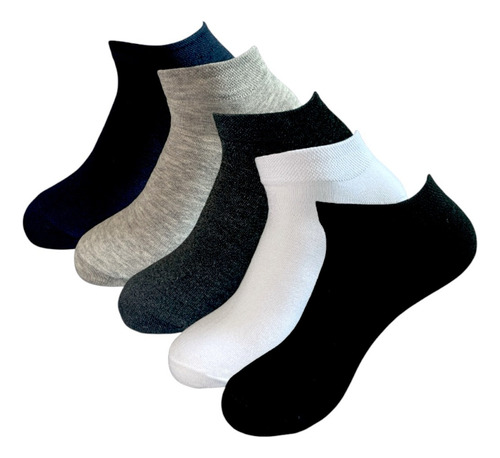 6 Pares Tín Corto Para Hombre, Algodón Premium.