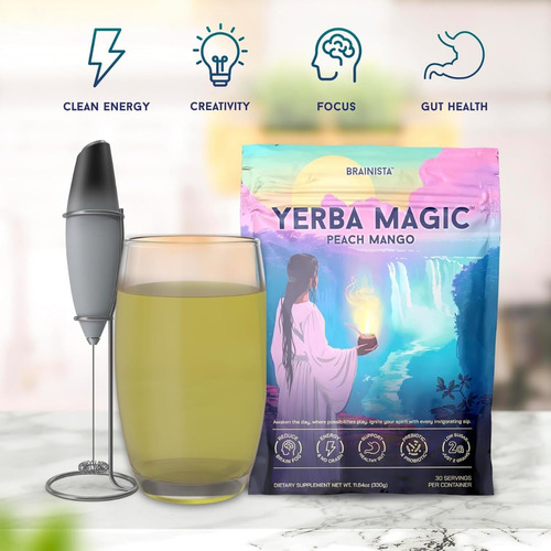 Yerba Mate - Té Instantáneo En Polvo, Súper Bebida 3 En 1