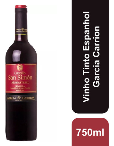 Vinho Tinto Espanhol San Simon 750ml Garcia Carrion
