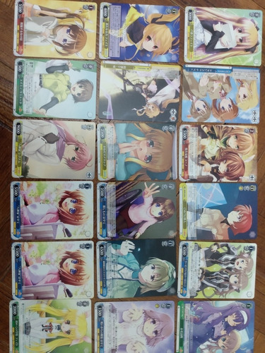 Cartas Mahou Shoujo Lyrical Nanoha Anime Importadas Japonés