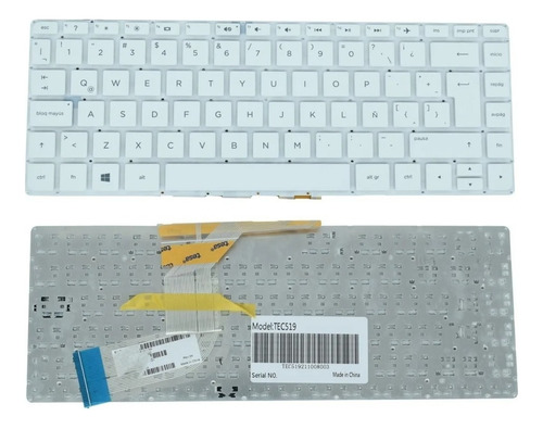 Teclado Hp 14-v Beats 14-v000 14-v003la 14-v006la 14-v007la Color Blanco