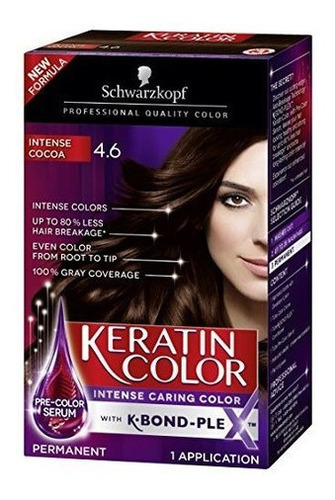 Tinte Para El Cabello Con Keratina Color Cacao Intenso