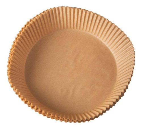 Molde Bandeja Papel X100 Para Freidora Aire Antiadheren 16cm Color Marrón