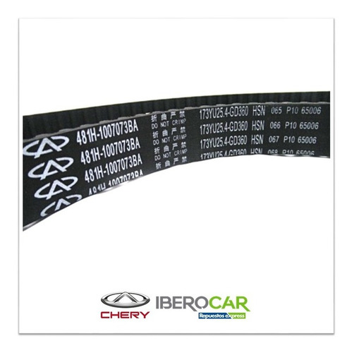 Imagen 2 de 5 de Correa Distribución Chery A516 1.6 16v 2008-2014