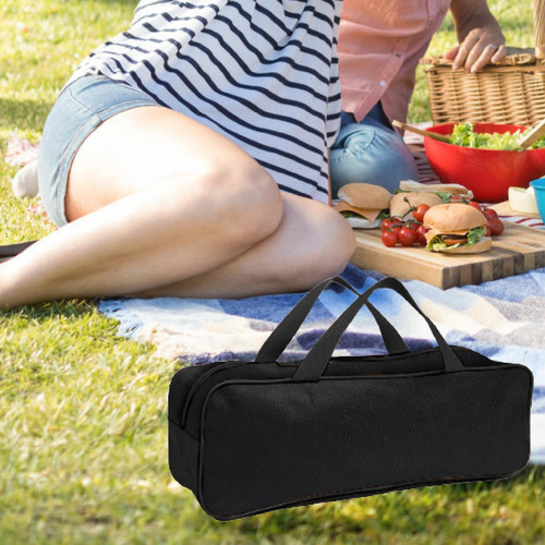 Bolsa De Almacenamiento Para Utensilios De Parrilla, S Negro