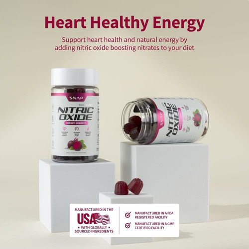 Snap Supplements Nitric Oxide Beet Gummies 60ct Sfn