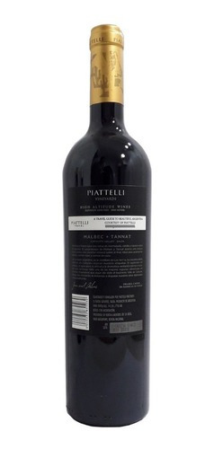 Imagen 2 de 2 de Vino Piattelli Malbec-tannat Reserva - Cafayate