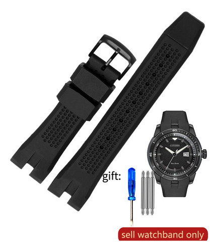 Correa De Reloj De Silicona Para Citizen Aw1475 1476 1477 Ca