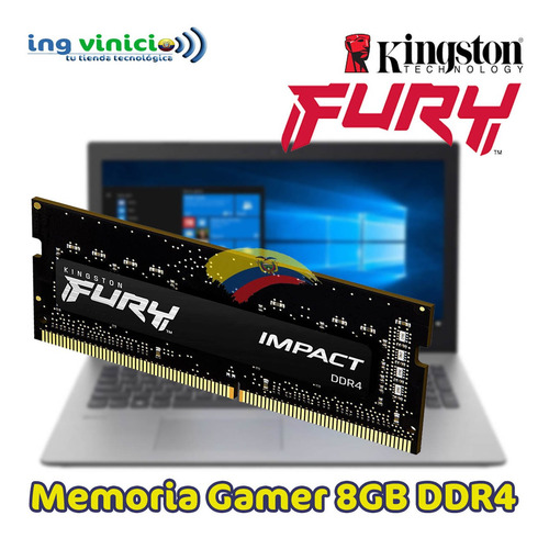 Memoria Ram Kingston 8gb Sodimm Ddr4 Pc4-21300 2666mhz Fury