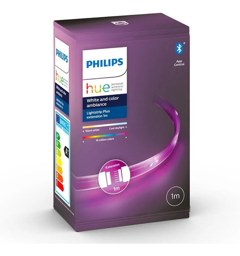 Philips Hue Tira Led Extensión Plusv4 De 1 Metro X4 Unidades