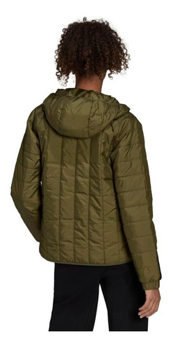 Imagen 3 de 4 de Chaqueta adidas Liviana Con Capucha Itavic 3 Tiras Mujer