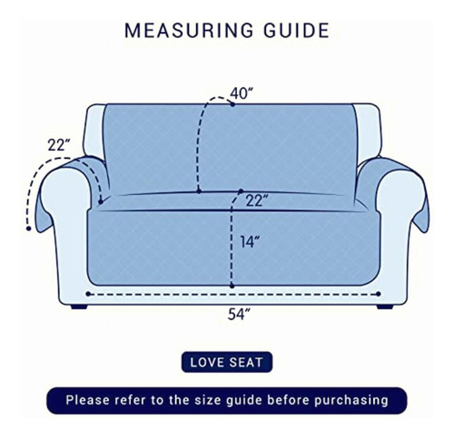 Subrtex Funda De Sofá Reversible Acolchada Para 1,2,3