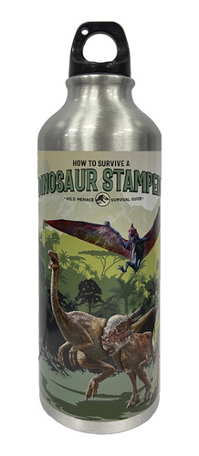 Botella De Aluminio Termica Jurassic World 500 Ml Agarradera