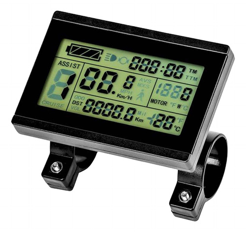 Display Lcd3 Ebike 24v 36v 48v Kit De Conversão De