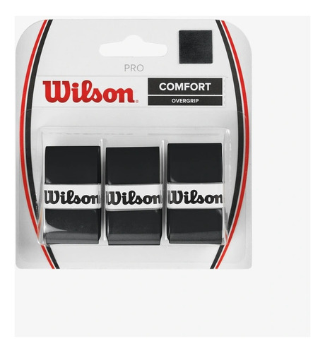 Overgrip Wilson Pro Comfort - Cartela  C/3 - Cores Cor Preto
