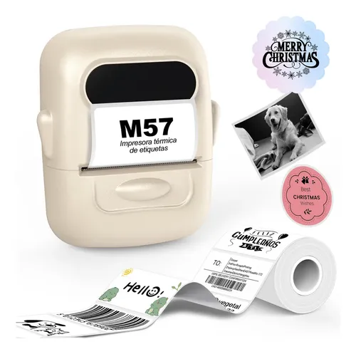 Mini Impressora Portatil Bluetooth Sem Fio,impressora Etiqueta Ad...