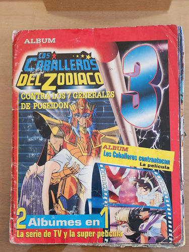 Álbum Figuritas Caballeros Del Zodíaco 3 Completo Buen Estad