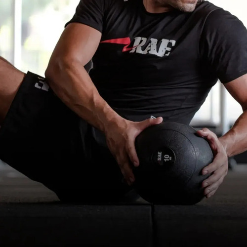 Bola Para Treino Funcional Sem Quique Slam Ball 8 Kg Rae Fit Preto