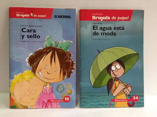 2 Libros Escolares. Matemática N° 10 -34 Con Ilustraciones