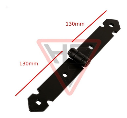 Par De Bisagras Doble Ala Hierro Forjado 13cm